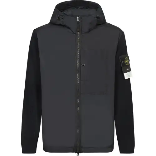 STONE ISLAND Panelled Zip Up Hooded Jacket