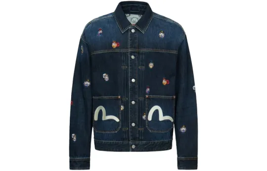 EVISU Denim Jacket Men's Denim Blue