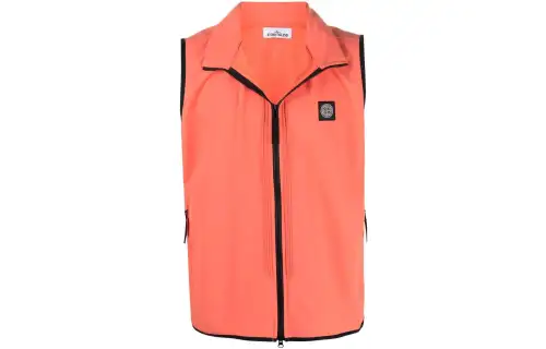 STONE ISLAND SS22 Vest Men's Orange