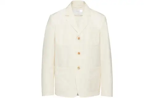 PRADA Business Suits Men's Ecru Suit Collar Moderate