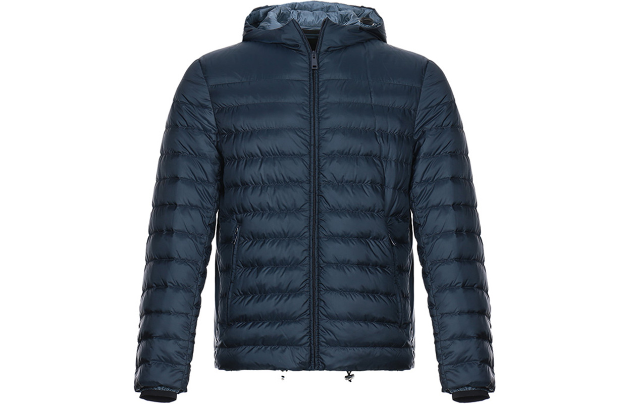 PRADA Down Jackets Men's Navy Hooded Moderate Other
