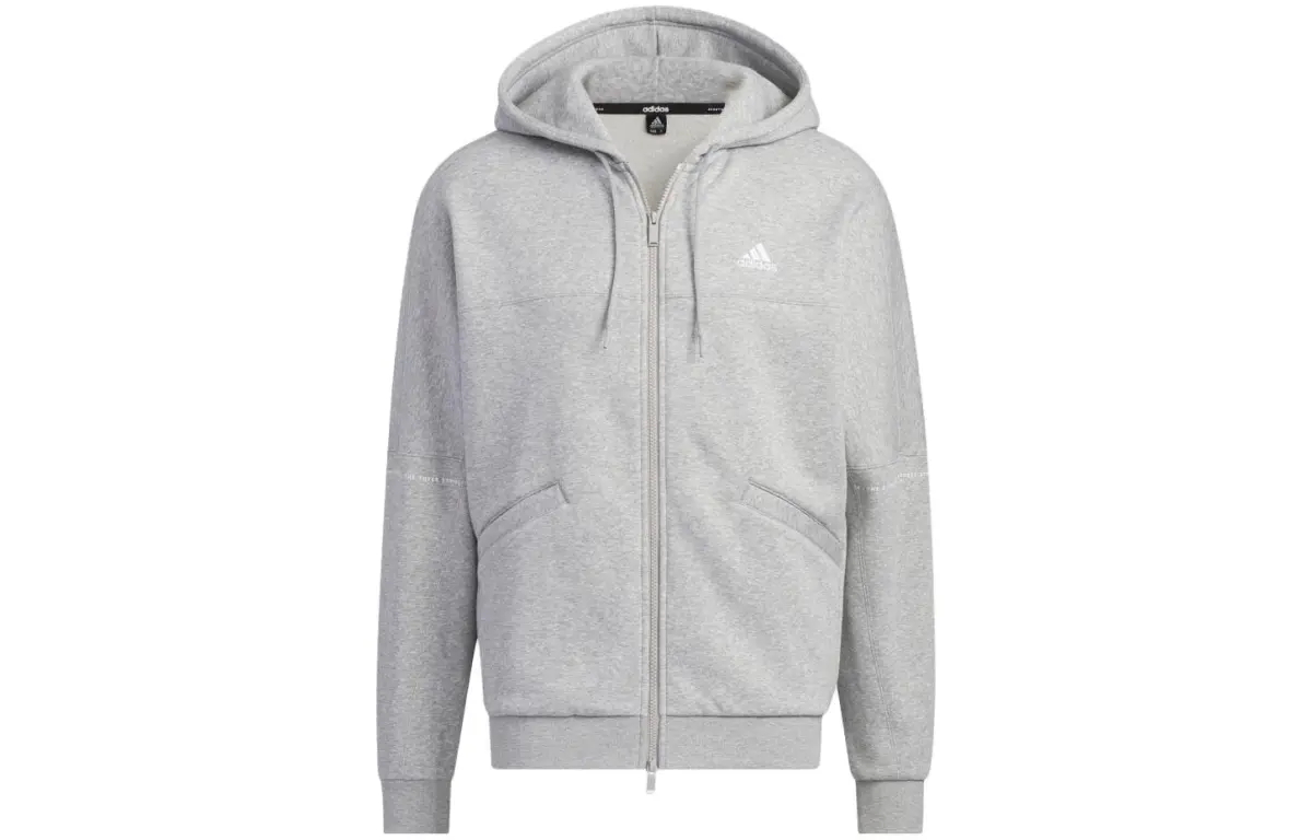 Adidas Sportwear Jackets Unisex Gray Hooded Moderate Other