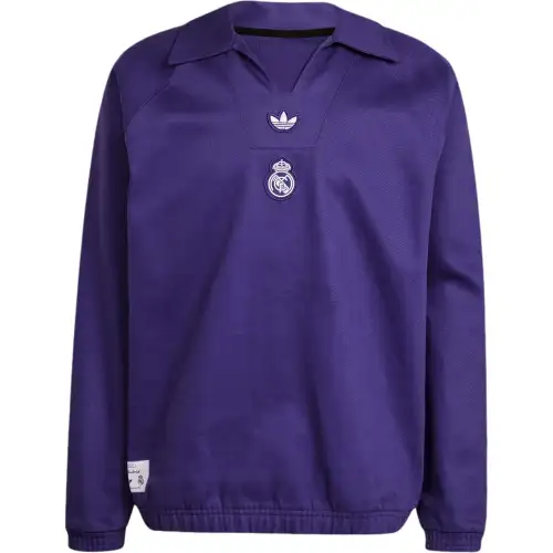 Adidas Real Madrid Terrace Icons Drill Sweatshirt