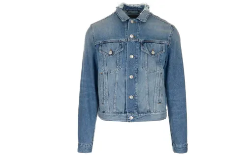 Balenciaga Denim Jacket Regular Fit Unisex Blue