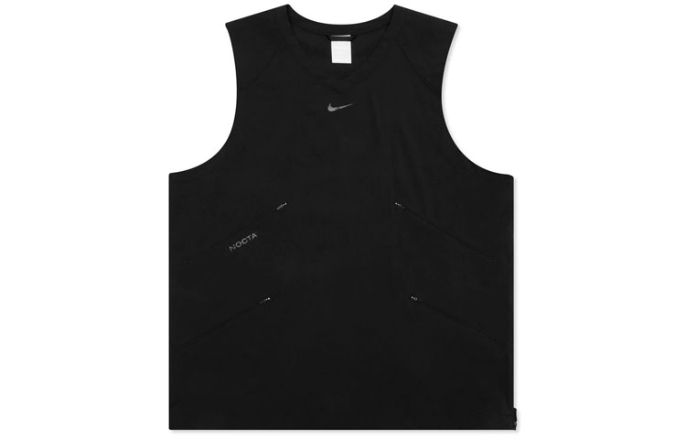 Nike X Drake joint model NOCTA Golf series Vest multi-pocket mesh breathable woven golf vest Asian version men's black