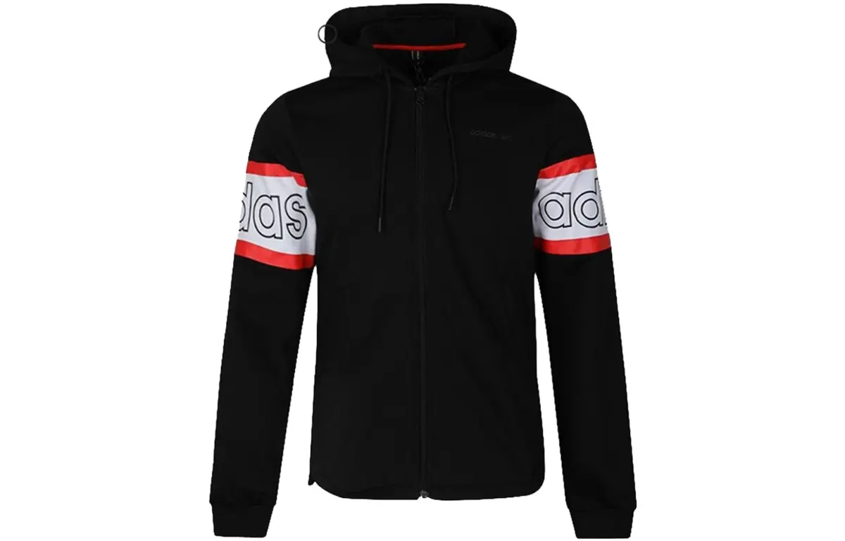 Adidas Jackets Men's Black Hooded Moderate Other