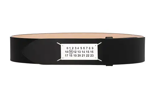 Maison Margiela Pointed Tip Logo Patch Belt