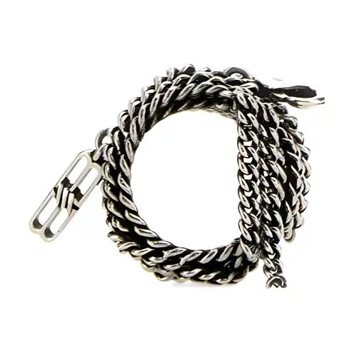 Balenciaga Brass Rings Men's Silver