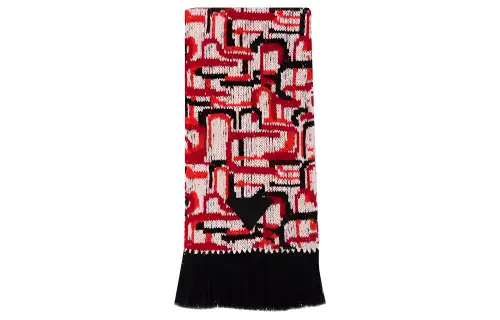 PRADA Knit Scarves Men's Red