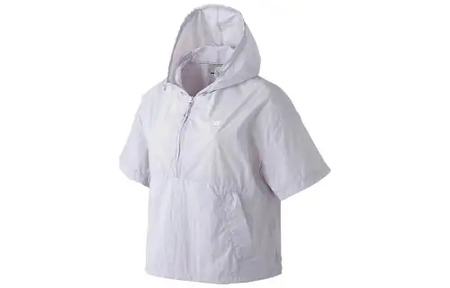 New Balance Jackets Men's Ecru Hooded Moderate Other