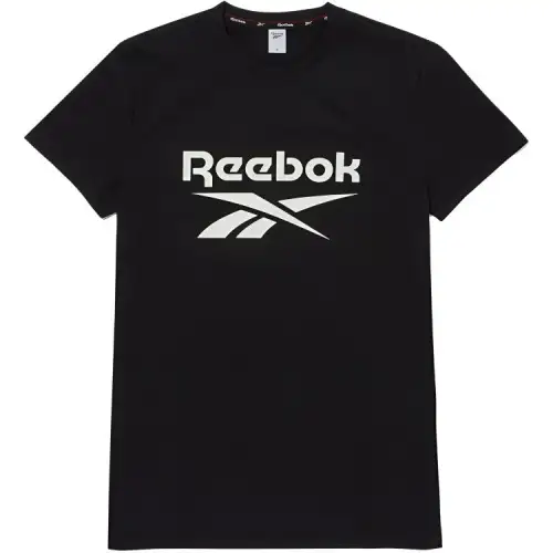 Reebok T Shirts Men's Black Crew Neck Moderate