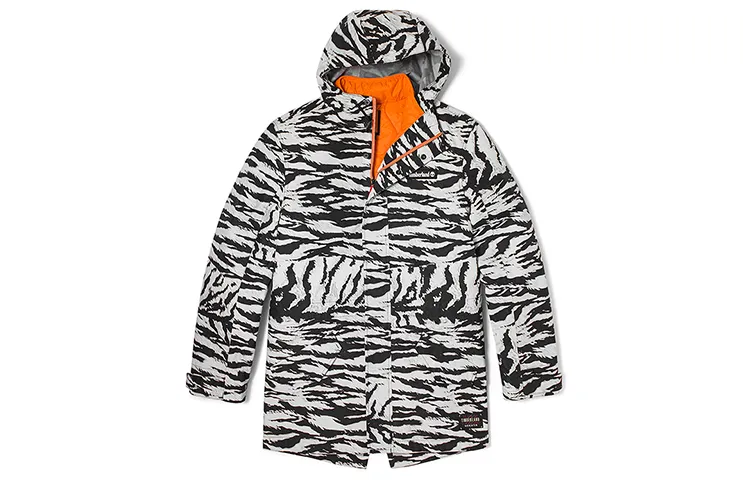 Timberland Year Of The Tiger Collection Windbreaker Jackets Unisex Tiger Print Camouflage Hooded Moderate