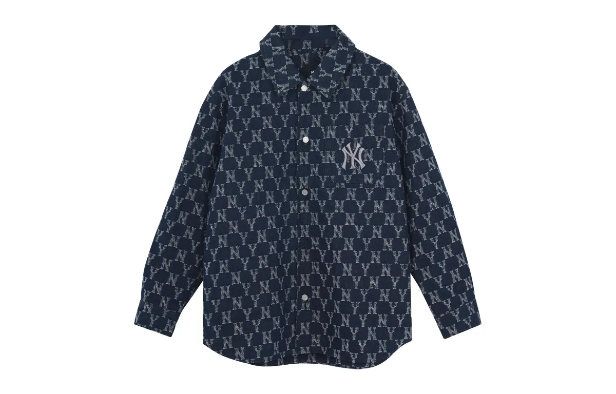 MLB New York Yankees FW22 Denim Jacket Unisex Blue