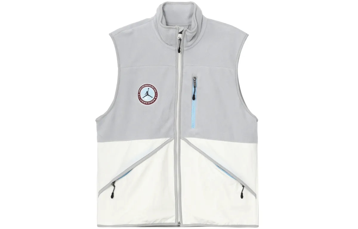 Jordan Vests Men's Light Blue Stand Collar Moderate Other