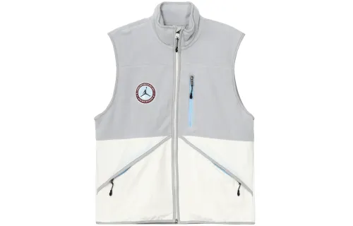 Jordan Vests Men's Light Blue Stand Collar Moderate Other