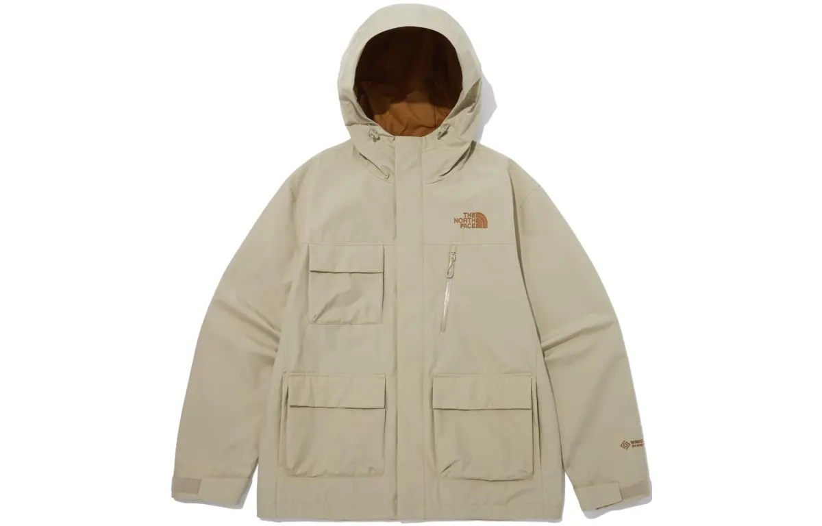 THE NORTH FACE Waterproof And Windproof Windbreaker Jacket Unisex Ecru Soft Shell