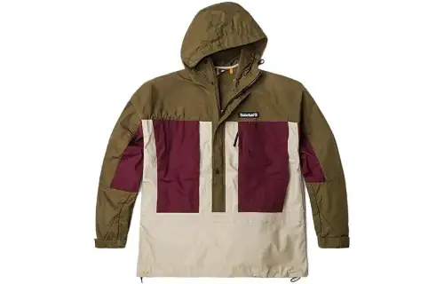 Timberland Jackets Men's Dark Olive Green Hooded Moderate Other