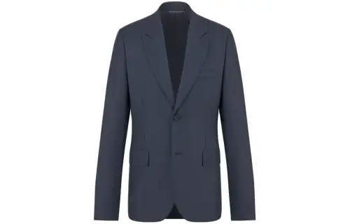 DIOR Business Suits Men's Blue Suit Collar Moderate Business Suit
