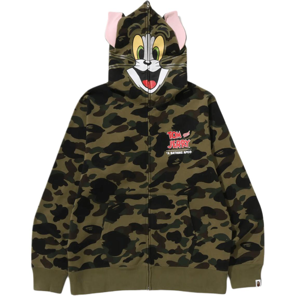 Худи A BATHING APE x Том и Джерри (зеленое)