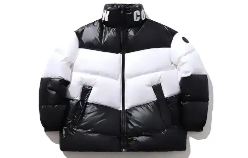 Li Ning Down Jackets Unisex Black/White Stand Collar Moderate