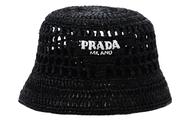 Prada crochet bucket hat