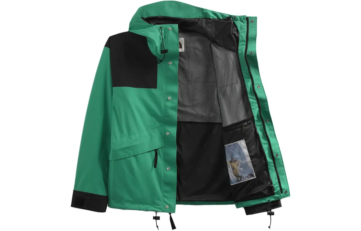 THE NORTH FACE 1986 Series Waterproof, Windproof, Abrasion Resistant, Thermal Windbreaker Jacket Men's Green Black