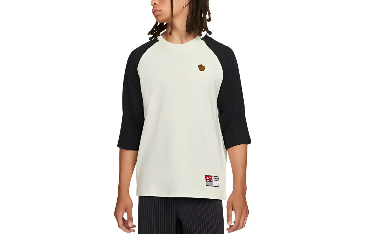 Nike T-Shirts Unisex Coconut Milk Crew Neck Moderate Straight Fit