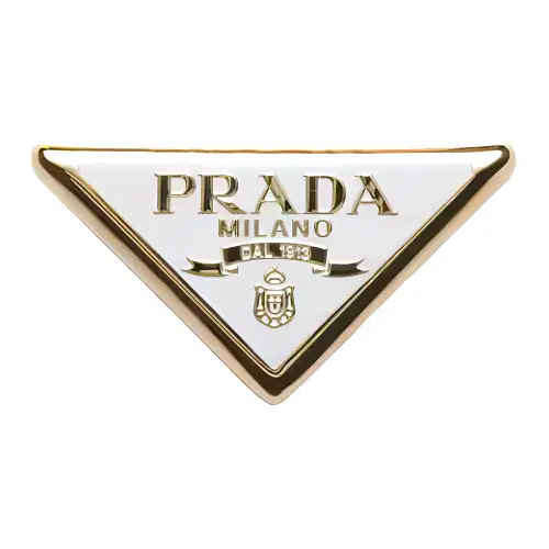 Prada logo-design scarf clip