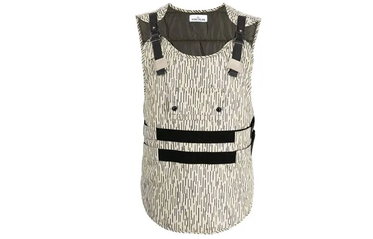 STONE ISLAND FW21 Vest Men's Ecru