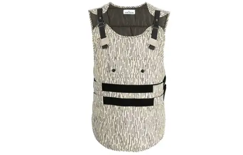 STONE ISLAND FW21 Vest Men's Ecru