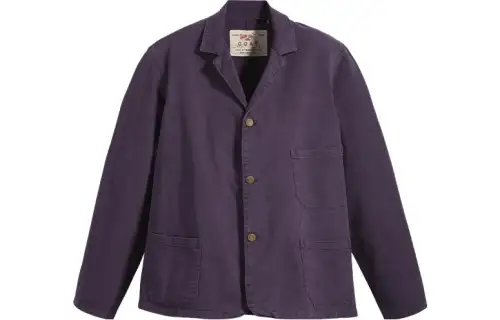 Levis Jackets Men's Dark Blue Lapel Moderate Other