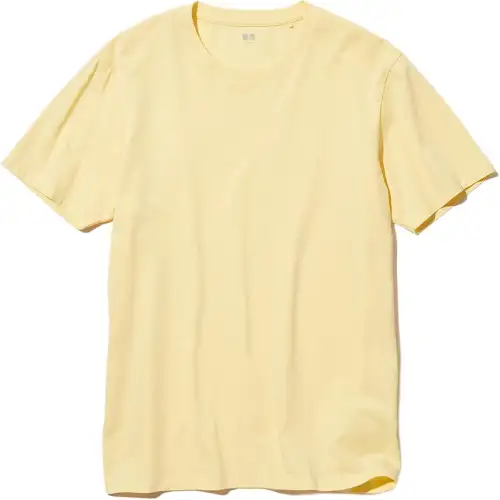 UNIQLO T Shirt Men's Apricot Yellow