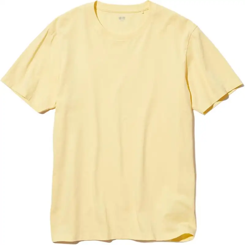 UNIQLO T Shirt Men's Apricot Yellow