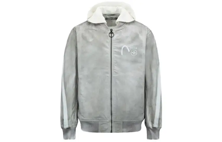 EVISU Denim Jacket Men's Light Gray