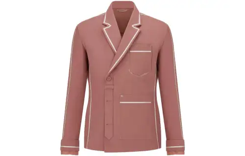 DIOR Business Suits Men's Pink Suit Collar Moderate Business Suit