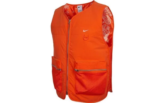 Nike Men's Full-Zip Premium Basketball Vest Orange