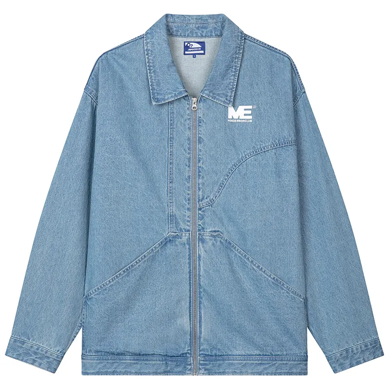 MIND ERROR Jackets Men's Blue Square Collar Moderate Other