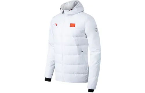 ANTA Exclusive Collection Down Jackets Unisex White Hooded Moderate