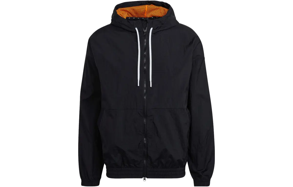 Adidas Jackets Men's Black Hooded Moderate Other