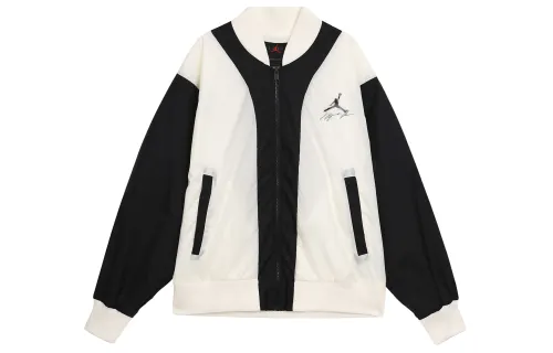 Jordan Flight Jackets Men's Sail White Stand Collar Moderate Other