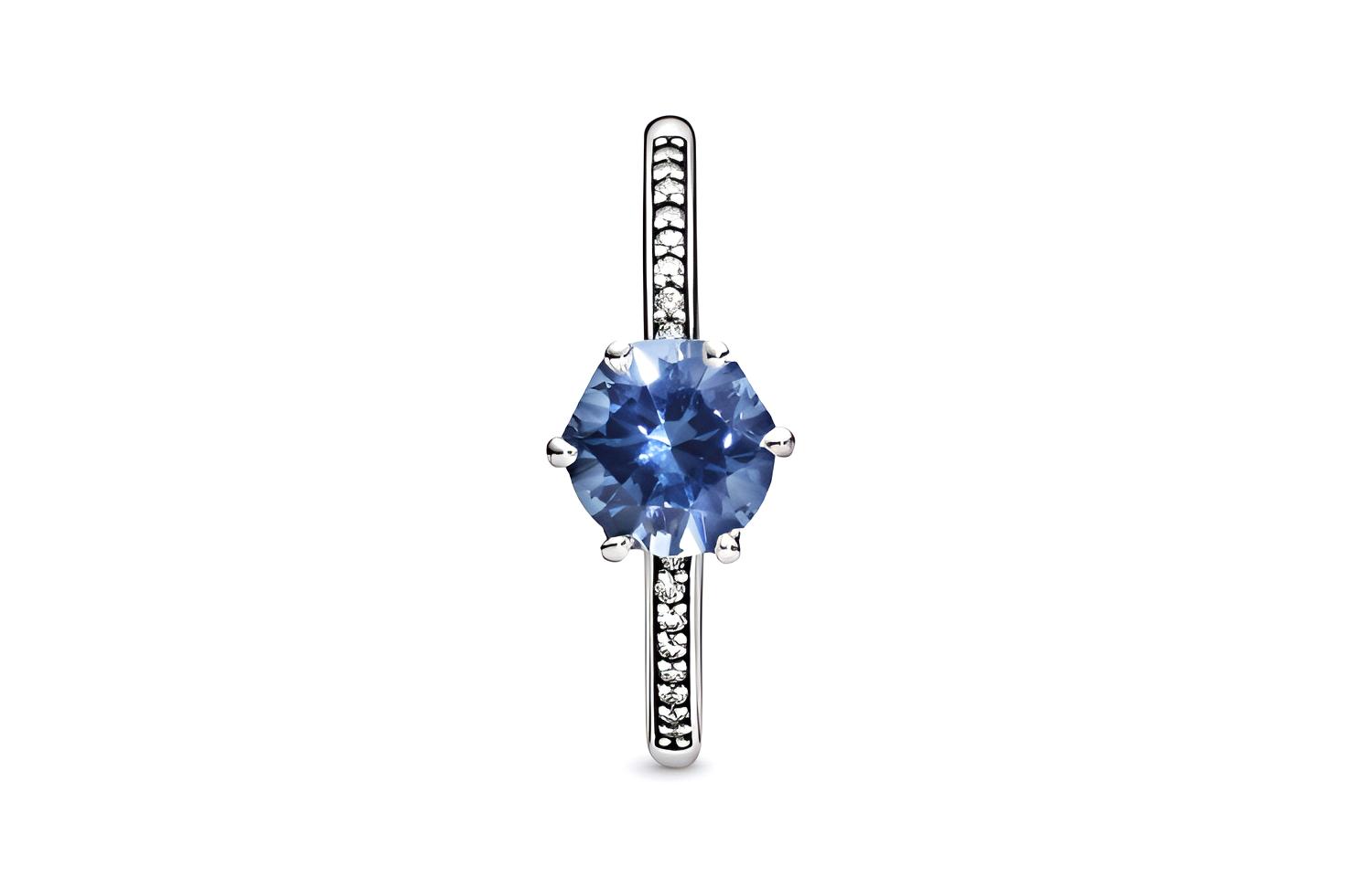 Женское кольцо Pandora Сверкающая корона (серебряное) — фото 2