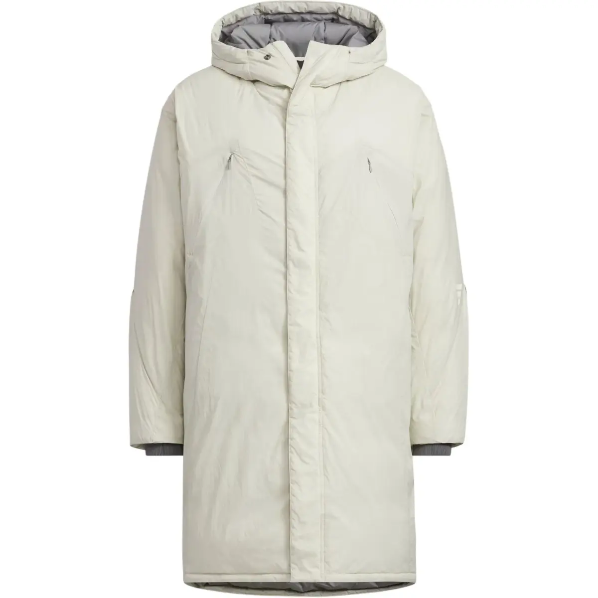 Adidas FUSTL P DJK LON Down Jacket Men's Light Sesame Earth Gray