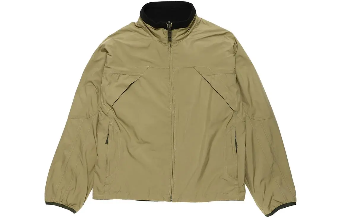 Nike Jackets Men's Green Stand Collar Moderate Reversible
