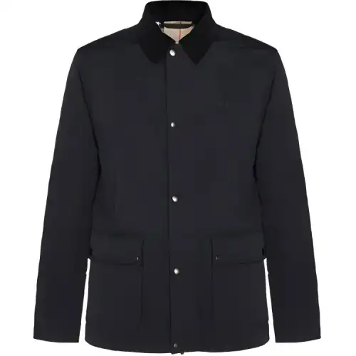 Burberry Logo Embroidered Long Sleeved Jacket