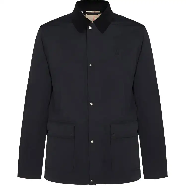 Burberry Logo Embroidered Long Sleeved Jacket