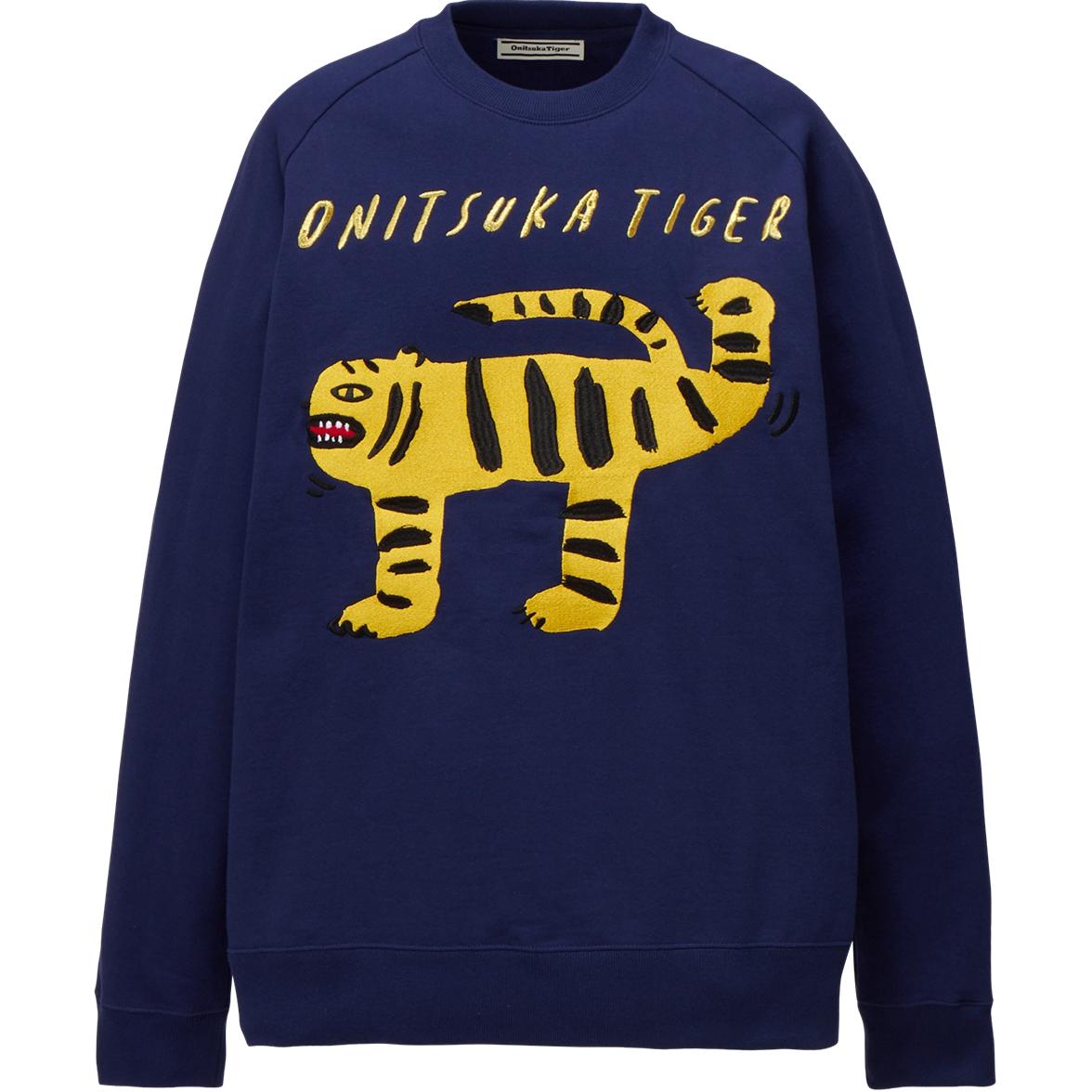 Свитшот Onitsuka Tiger Animal Sweatshirt (темно-синий)