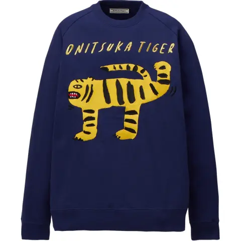 Onitsuka Tiger Sweatshirt Unisex Light Marine Blue