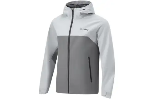 Li Ning Fitness Series Jacket Men's Mechanical Gray