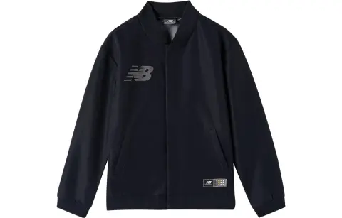 New Balance Jackets Men's Black Pointed Collar Moderate Other