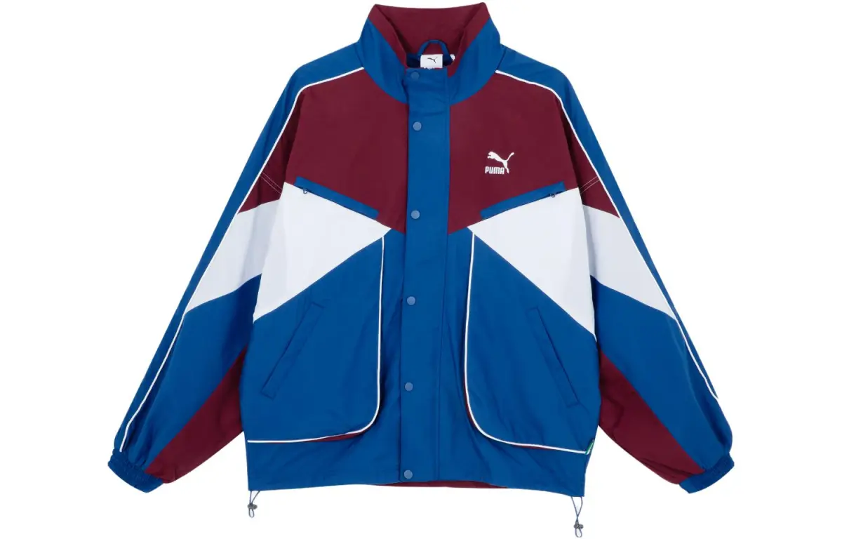 PUMA Jackets Unisex Blue Stand Collar Moderate Other